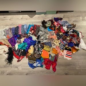 100’s of Vintage scarfs
